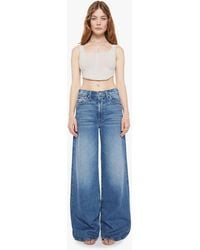 Mother - The Ditcher Roller Zip Sneak Remember When Jeans - Lyst