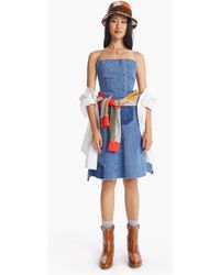 Mother The Tie Back Knee Dress You, But Better - Blue