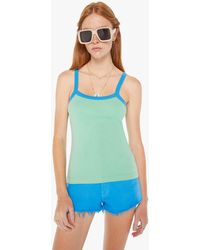 Mother - The Open Arms Tank Top Neptune Green And Blue Aster - Lyst