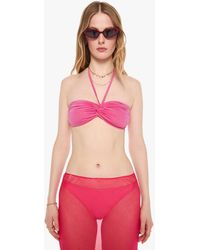 SPRWMN - Twist Bandeau Rose Shirt - Lyst
