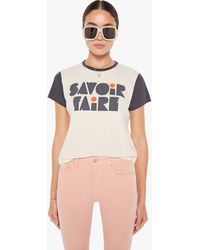 Mother - The Goodie Goodie Ringer Savoir Faire T-shirt - Lyst