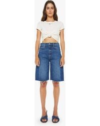 Mother - The Half-Pipe Bermuda Fray Did You Bring Me Anything? Jeans - Lyst