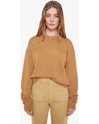 Mother - The Logo Jumper Camel Shirt - Lyst