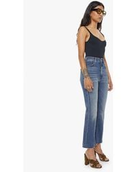 Mother - Petites The Lil Hustler Ankle Fray Healing Jar Jeans - Lyst