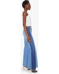 Mother - The Tux Sidestepper Sneak Fray Double Stacked Jeans - Lyst