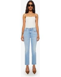 Mother - Petites The Lil Mid Rise Dazzler Ankle Fray Blessing - Lyst