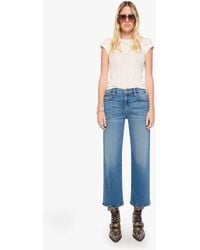 Mother - The Mid Rise Tunnel Vision Flood Strike It Rich Jeans - Lyst