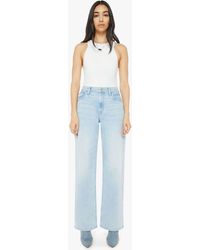 Mother - The Spinner Zip Sneak Light As A Feather Jeans - Lyst