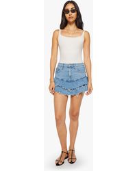 Mother - The Ruffle My Feathers Mini Fray Chaos Came Knocking Skirt - Lyst