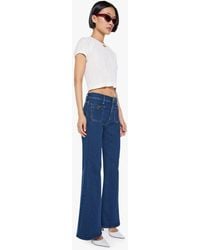 Mother - Petites The Lil Patch Pocket Doozy Sneak Retrograde Rodeo Jeans - Lyst