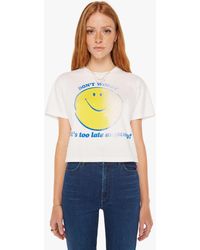Mother - The Grab Bag Crop T-shirt Don't Worry T-shirt - Lyst