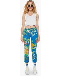 Mother - The Mid Rise Dazzler Crop Late Bloomer Jeans - Lyst