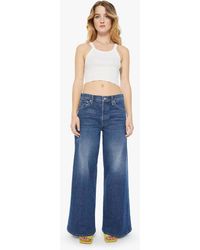 Mother - Petites The Lil' Ditcher Roller Sneak Cannonball Jeans - Lyst