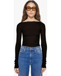 ÉTERNE - Long Sleeve Boatneck Top - Lyst