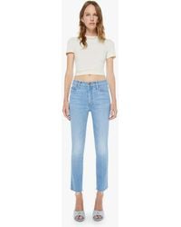 Mother - The Mid Rise Dazzler Crop Fray Satisfy Your Cravings Jeans - Lyst