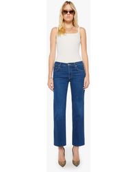 Mother - The Mid Rise Rambler Zip Flood Pinkies Up! Jeans - Lyst