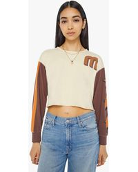 Mother - The Dugout Scoop Crop Star 62 T-Shirt - Lyst