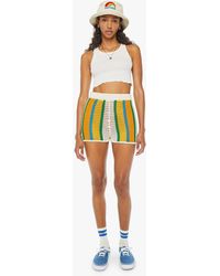 Mother - High Waisted Blissful Booty Shorts Amber Waves - Lyst