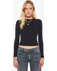 Mother - The L/S Itty Bitty Crop T-Shirt - Lyst