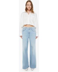 Mother - The Ditcher Roller Zip Skimp Few & Far Between Jeans - Lyst