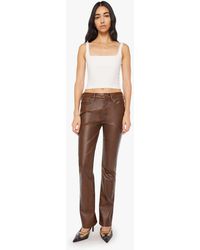 Mother - The Insider Sneak Just A Scratch Jeans - Lyst