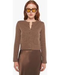 SABLYN - Emilia Shoulder Pad Cardigan Swiss Shirt - Lyst