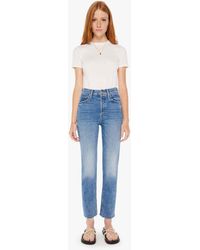 Mother - The Tomcat Ankle Fray On The Road Jeans - Lyst