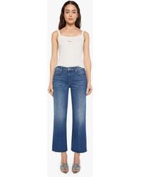 Mother - The Mid Rise Rambler Flood Fray Deluxe Edition Jeans - Lyst