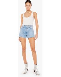 Mother - The Tomcat Kick Fray Shorts Let Them Eat Cake Jeans - Lyst