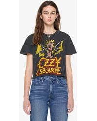 MadeWorn - Ozzy Osbourne Cropped Coal T-Shirt - Lyst