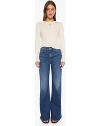 Mother - The Hustler Roller Sneak Naughty By Nature Jeans - Lyst