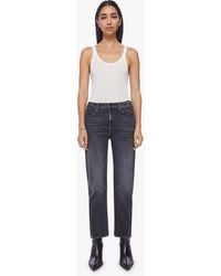 Mother - The Ditcher Zip Ankle Smoking Section Jeans - Lyst