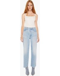 Mother - The Rambler Zip Ankle Fray I'M With The Band Jeans - Lyst