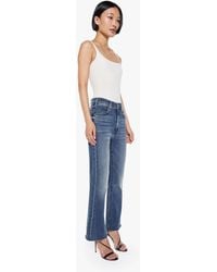 Mother - Petites The Lil Hustler Ankle Fray Healing Jar Jeans - Lyst