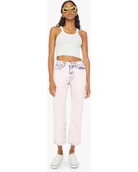 Mother - High Waisted Rider Ankle Paint On My Palette Jeans - Lyst