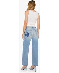 Mother - The Mid Rise Rambler Zip Skimp I Confess With Heart Jeans - Lyst