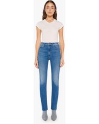 Mother - High Waisted Rider Skimp Hue Are You? Jeans - Lyst