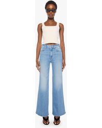 Mother - The Hustler Roller Double Sneak Saddle Up Jeans - Lyst
