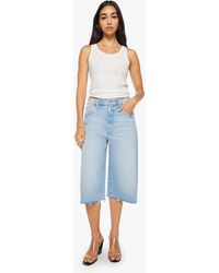 Mother - The Whole Lot Zip Fray Fringe Benefits Jeans - Lyst