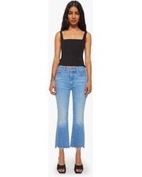 Mother - Petites The Lil Insider Crop Step Fray Out Of Jeans - Lyst