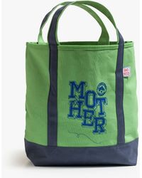 Mother - The Canvas Tote Bag Kelly And Cobalt - Lyst