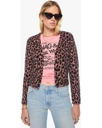 Mother - The Baby Peek-A-Boo Cardigan Brushed Mohair Shirt - Lyst