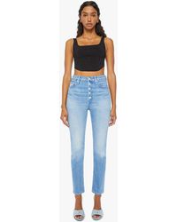 Mother - The Pixie Rider Ankle Mediterranean Muse Jeans - Lyst