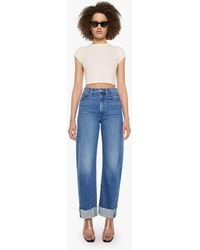 Mother - The Half-Pipe Flood Cuff Fray Get Two Birds Stoned Jeans - Lyst