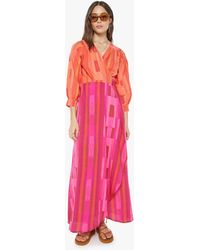 Natalie Martin - Kate Long Sleeve Dress Sea Glass Coral Combo - Lyst