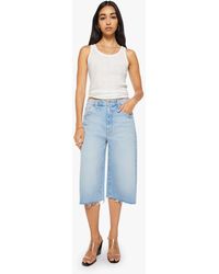 Mother - The Whole Lot Zip Fray Fringe Benefits Jeans - Lyst