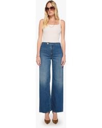 Mother - The Tab Rerun Zip Sneak Bad Date Jeans - Lyst