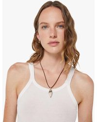LUUDA - Suede Necklace Swirl Shell - Lyst