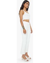 Mother - Petites The Lil Hustler Ankle Fray Fairest Of Them All Jeans - Lyst