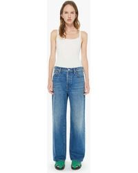 Mother - The Dodger Button Flood Thumb Jeans - Lyst